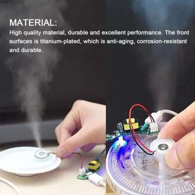 Mesin Pengganti Ultrasonic Ceramic Membran Humidifier Mist Pembuat Kabut 16mm 1PCS