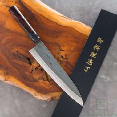 Japanese Knife Yoshida Hamono ZDP189 Kurouchi Gyuto 210mm