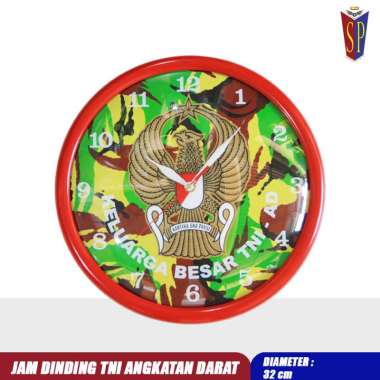Jam Dinding Logo TNI AD - Jam Dinding TNI AD