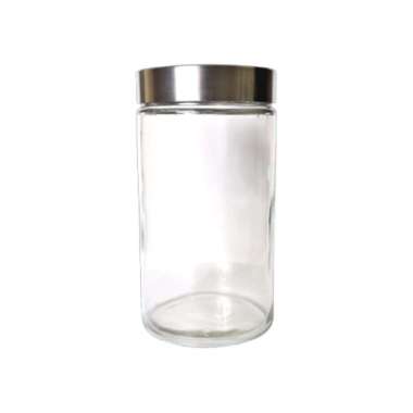 Hermetico Jar Tutup Stainless Putar 1000 mL / Toples Kaca / Jar Kaca