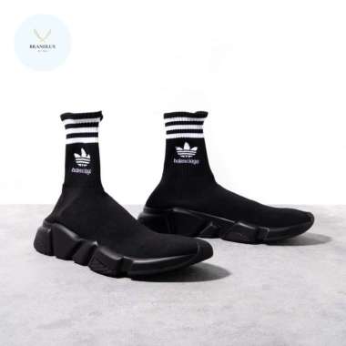 BALENCIAGA x adidas speed trainers sneaker - 100% Authentic 44 Black White