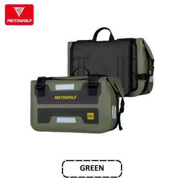 Tas Motor Side Bag Motowolf Tas Touring Motor Waterproof Multifungsi Green