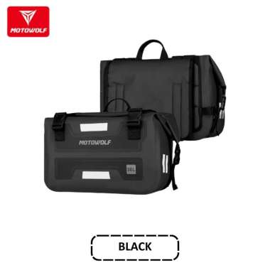 Tas Motor Side Bag Motowolf Tas Touring Motor Waterproof Multifungsi Black
