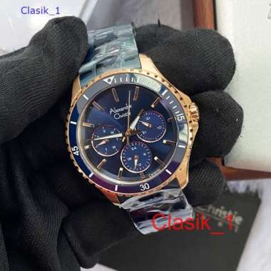 Original 100%!! Jam Alexandre Christie Wanita AC 2A54 AC2A54 Blue Rosegold
