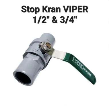 Stop kran/ Ball VStop Kran PVC Ball Valve 1/2 Inch & 3/4 Inch Gagang Besi 1/2 inchi