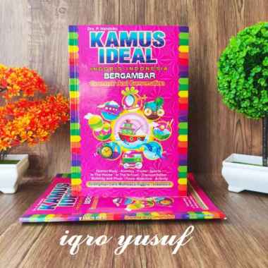 kamus ideal bergambar bahasa indo-inggris, lengkap Multivariasi Multicolor