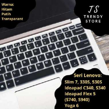 Keyboard Protector Lenovo Yoga 6 Slim 7 Ideapad C340 Flex 5 S940 S740 Hitam