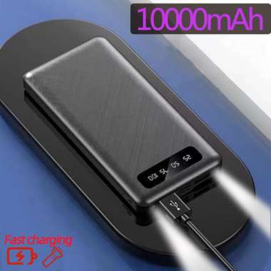 POWER BANK DUAL USB LCD BASIKE 10000 MAH MINI FAST CHARGING 2 10000 mah