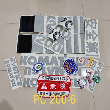 Stiker Excavator Komatsu Pc 200 6-7-8 PC200-6