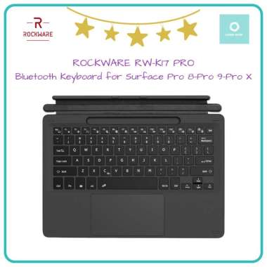 ROCKWARE RW-K17 PRO - Bluetooth Keyboard for Surface Pro 8-Pro 9-Pro X