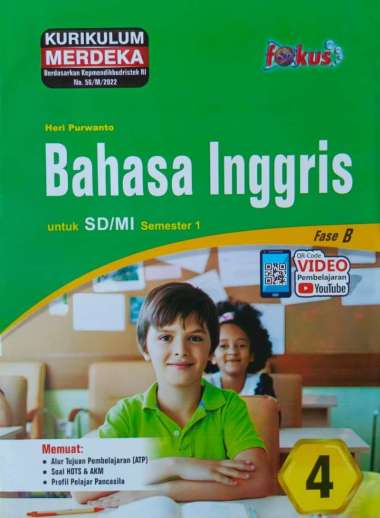 Buku LKS FOKUS SINDUNATA SD/MI Kelas 4 Merdeka Ganjil 2024/2025 - Original B. Inggris
