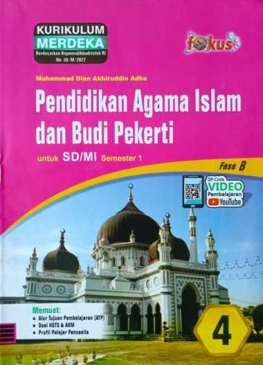 Buku LKS FOKUS SINDUNATA SD/MI Kelas 4 Merdeka Ganjil 2024/2025 - Original PAI