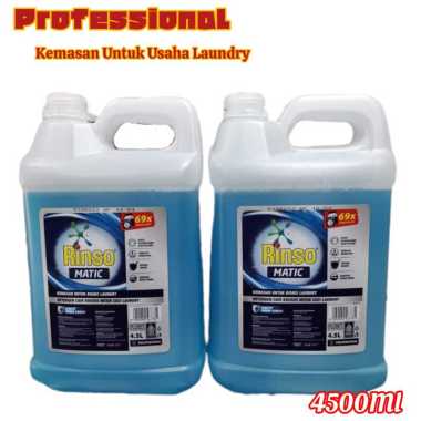Detergen Rinso Matic 4,5 Liter Laundry Professional 69x Pencucian Hemat