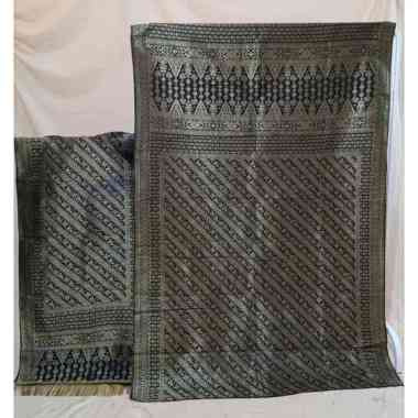 Songket Pash - Songket Palembang Atbm Set Kain Selendang Lepus Motif Pulir Berbagai Macam Warna Hita