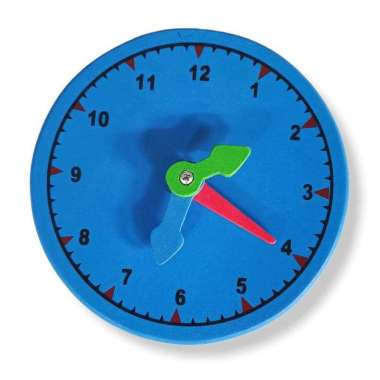 Mainan Edukasi Jam Cat Kayu Untuk Mengenal Waktu Bahan Tebal Dan Awet