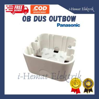 Stop Kontak Saklar Lampu Rumah Outbow OB Morgen Model V Tombol ON OFF Lampu Dus OB Panasonic