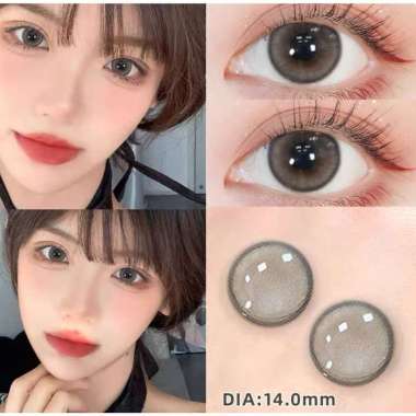 FREE KOTAK LENSA SOFTLENS MINUS BIG EYS & GRAY INSTANT TERMURAH Softlens Minus ~lensa kontak berwarn