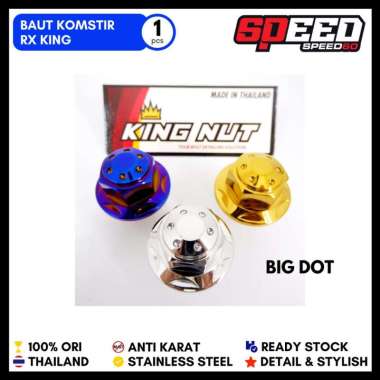 Baut Komstir Yamaha Rx King Vixion R 15 Baut Probolt Thailand Stainless King Nut Silver