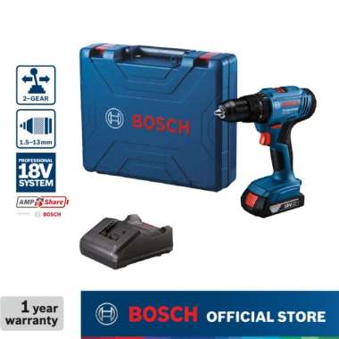 Bosch Cordless Impact Drill / Bor Impact Baterai 18Volt GSB 183-LI 1 BATERAI