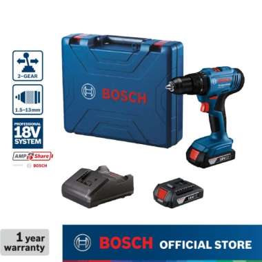 Bosch Cordless Impact Drill / Bor Impact Baterai 18Volt GSB 183-LI 2 BATERAI