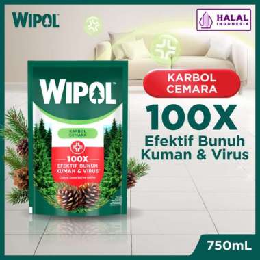 WIPOL Pembersih Lantai pouch 750ml 2 Varian Wangi Cemara