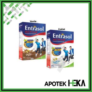 Entrasol Active 340 g - Susu Tinggi Kalsium Vanila