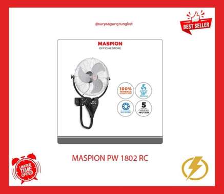 KIPAS ANGIN DINDING INDUSTRI REMOTE MASPION PW 1802 RC