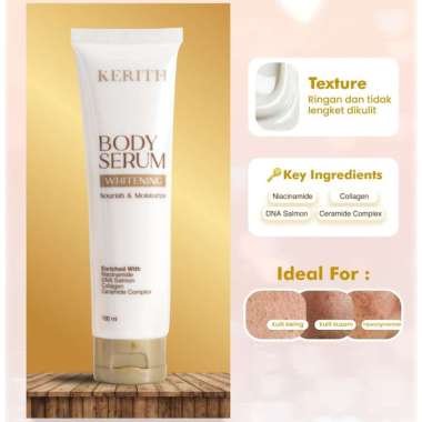 KERITH White Glow Perfect Gluta Soap Lotion Whitening Body Serum DNA Salmon Lotion