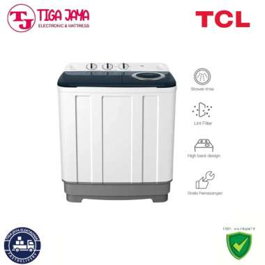 TCL TWT96-20S MESIN CUCI 2 TABUNG 9KG TWIN TUB SMART WASHING MACHINE TWT96