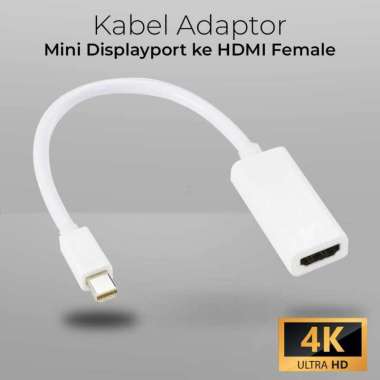 Kabel Adaptor Mini Display Port ke HDMI Female Laptop Portable Ac Inverter Kabel Vga To Peltier Konv