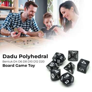 Dadu Dungeons & Dragons Polyhedral Board Game Dice Set Fun Board Anak Papan Boardshort Buat Jadul In