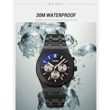 Jam Tangan Pria Analog Chrono Waterproof Stratch Resistant 9296 Aneh Pria Casual Jarum Divigo Tangam