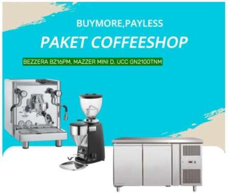 Buymorepayless Paket Mesin Kopi Bezzera BZ16PM & Mazzer Grinder Mini D Coffee Shop