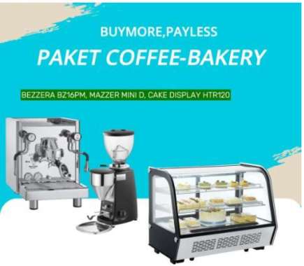 Buymorepayless Paket Mesin Kopi Bezzera BZ16PM & Mazzer Grinder Mini D Coffee Bakery