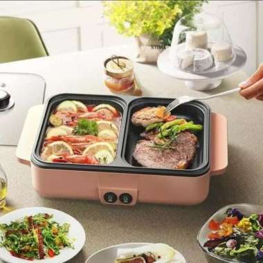 Elektrik Multifungsi Alat Masak 2in1-BBQ-Hotpot ORIGINAL TH2810