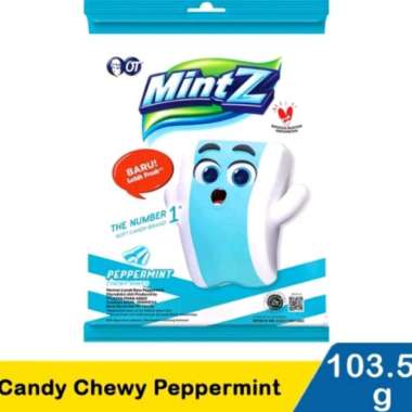 PERMEN MINTZ CHEWY MINT LUNAK (ISI 50 PCS) | PERMEN MINTZ PEPPERMINT | DUOMINT| BARLEYMINT Peppermin