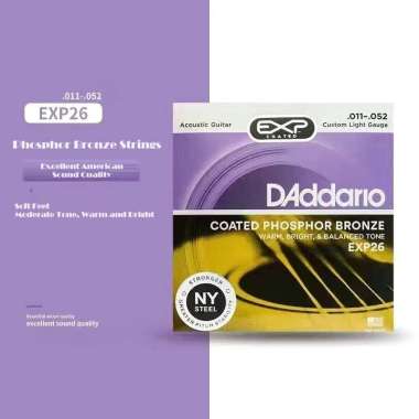 Satu Set Senar Gitar Daddario Dadario D'addario Akustik Electric Elektrik Classical Klasikal Klasik