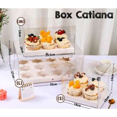 Box Muffin Catiana / Box Mika Cupcake / Dus Mika Muffin M