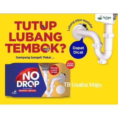 NoDrop No Drop Dempul Instan Sealant Penutup Tambal Tembok Lubang 20g AVIAN