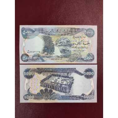 UANG ASING IRAK IRAQ 5000 DINARS