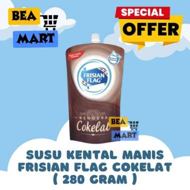 Susu Kental Manis Frisian Flag Pouch Cokelat 280 | SKM Bendera Coklat
