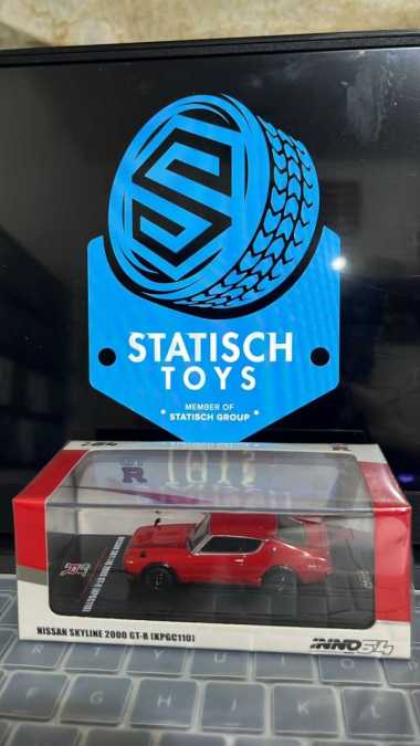 Inno 1/64 Nissan Skyline 2000 GT-R KPGC110 Merah Inno64