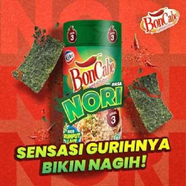 Bon Cabe Nori Sambal Tabur Lv 3 BonCabe Rumput Laut Pedas Level 3