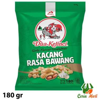 Kacang Kulit Dua Kelinci Bawang 180 gr DK Garlic Roasted Peanut 180gr