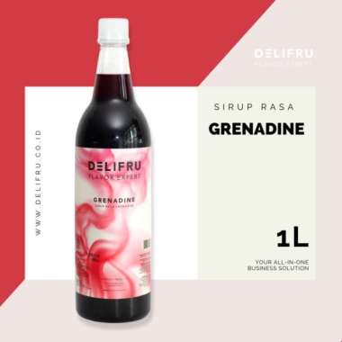 Delifru Syrup Grenadine - Sirup Delima 1 Liter