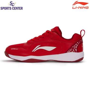 New Sepatu Badminton Lining Ultra Power AYTT045 Red / White 46