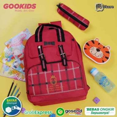 Tas Ransel Anak Sekolah SD TK Perempuan Lucu Bonus Tempat Pensil Murah