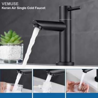 VEMUSE Keran Air Single Cold Faucet Stainless Steel