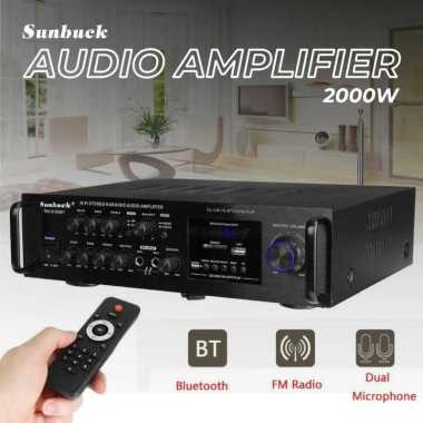 Sunbuck Bluetooth EQ Audio Amplifier Home Theater FM 2000W
