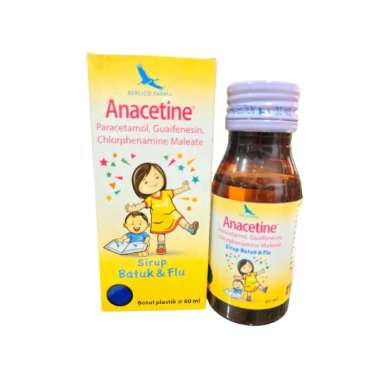 Anacetine Syrup 60 ml - Sirup Batuk Flu Anak